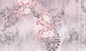 3D Фотообои Artegrafico «Цветочное блаженство в розовых оттенках» EK-010 акварель