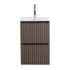 Тумба с раковиной BelBagno UNO-MINI 40 подвесная, Бежевый матовый