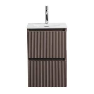 Тумба с раковиной BelBagno UNO-MINI 40 подвесная, Бежевый матовый