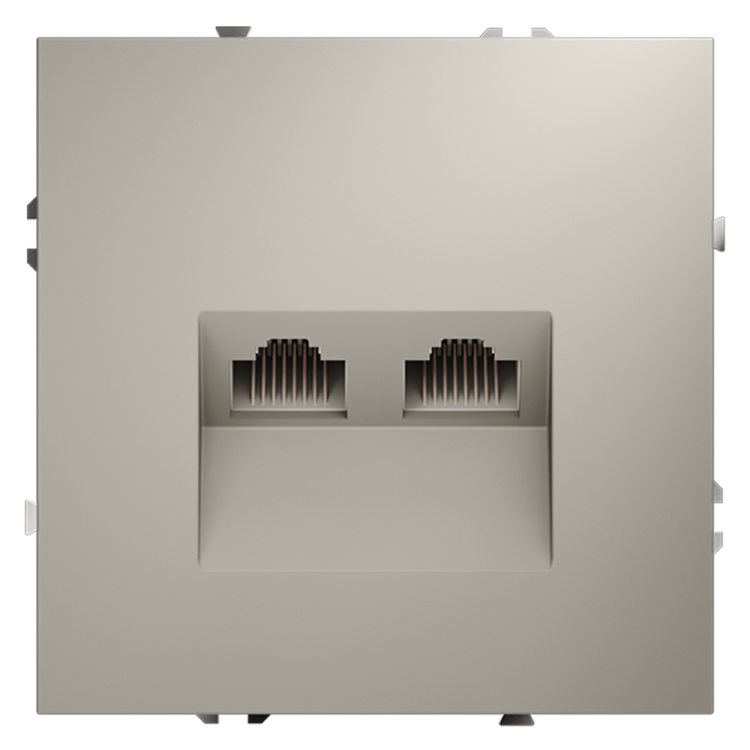 Розетка компьютерная встраиваемая Voltum S70 VLS060203