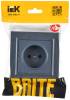 Розетка 1-местная IEK Brite BR-R10-10-K35-F маренго фото 7