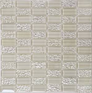 Мозаика NSmosaic Exclusive series SG-8028 стекло (23x48x8) 298x298