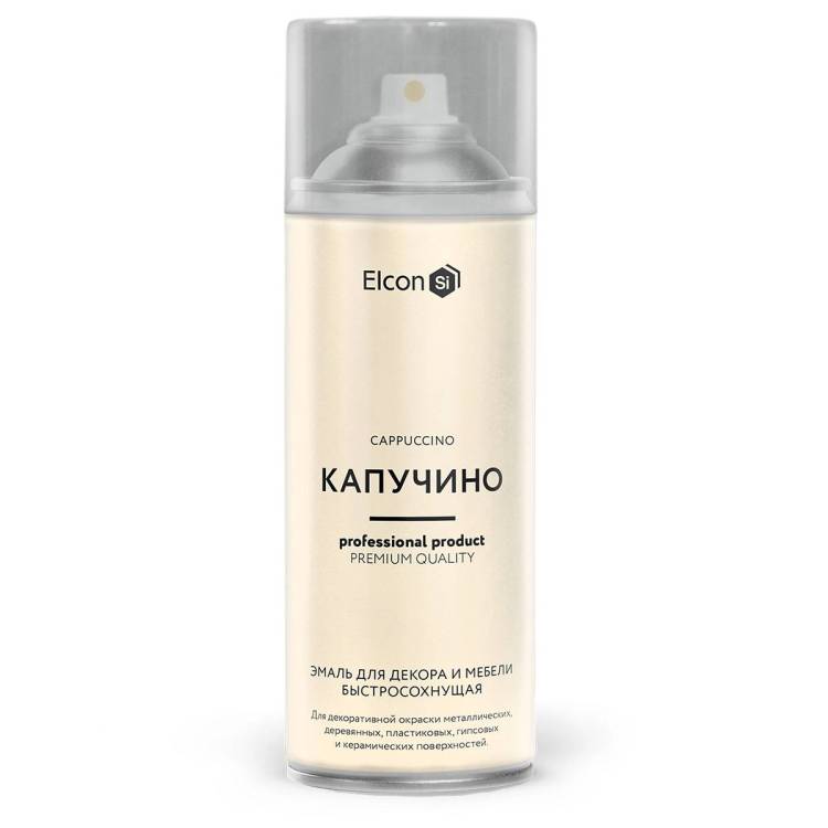 Эмаль для декора и мебели быстросохнущая Elcon капучино 520 мл