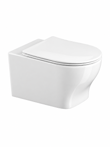 Унитаз подвесной Knotlor Синтез WC535PWG безободковый, белый глянец
