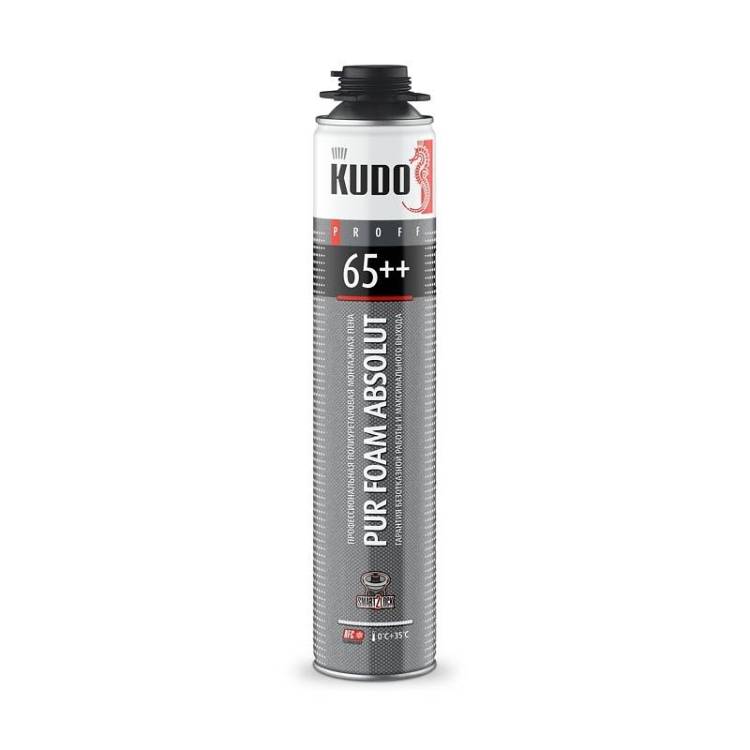 Пена полиуретановая монтажная KUDO Proff 65++ 1 л