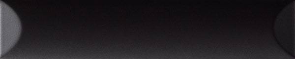 Керамическая плитка Ava Ceramica Up 192112 Cuscino Black Glossy 5x25