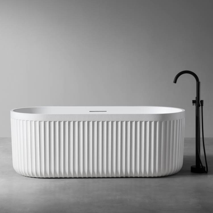 Ванна из искусственного камня Abber Stuttgart AM9925 белая матовая, 75x170