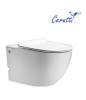 Унитаз подвесной Cerutti Spa Barbaria CT10591 безободковый, сиденье микролифт, белый фото 3