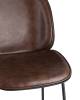 Набор из 2 барных стульев Stool Group Beetle PU 9329C BROWN X2 коричневый со спинкой фото 8
