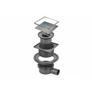 Душевой трап Bettoserb Superior 13702556B с мультисифоном, хром глянец, 15x15
