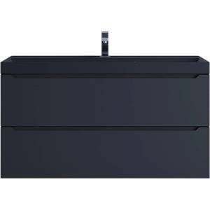 Тумба с раковиной Uperwood Tanos 3930421701 черная, уголь, 100 см