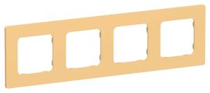 Рамка 4-постовая IEK Flite FI-M42-32-20-K90 золотарник