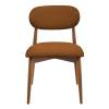 Стул Bradex Home Lucas 3 RF 0799 терракотовый букле с ножками цвета орех фото 2