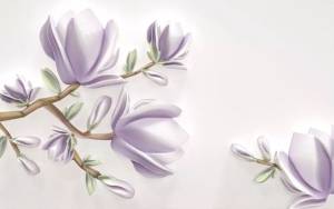 3D Фотообои Artegrafico «Объемная магнолия» FANT-021 акварель