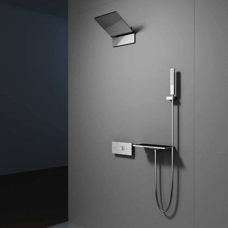 Душевой комплект Vincea VSFW-2F11TCH термостатический встраиваемый, хром