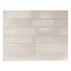 Керамическая плитка Smile Tile Rivera Milky White 7.5x30 фото 2