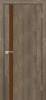 Межкомнатная дверь Profilo Porte экошпон PSN-10, остеклённая, бруно антико, лакобель кофе 600x1900
