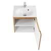 Тумба с раковиной Belbagno Etna ETNA-500-1A-SO-RN-P-R 49.6x39.2x50 Rovere Nature подвесная с одной распашной дверцей, с одной полкой, правосторонняя фото 7