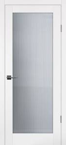 Межкомнатная дверь Profilo Porte PSC-55 полотно Белое, стекло Moru Optiwhite 600x2000