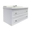 Тумба с раковиной Comforty Феррара-100 00-00020308 подвесная, белая