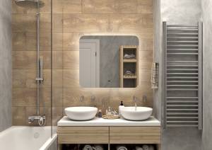 Зеркало с подсветкой Art&Max Ravenna AM-Rav-800-700-DS-F