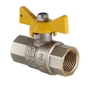 Кран шаровой газовый VALTEC Valgas 1/2 ВВ, бабочка