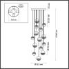 Каскадная люстра Odeon Light Roni 5037/132L фото 3