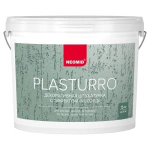 Штукатурка декоративная Neomid Plasturro Короед база C 15 кг