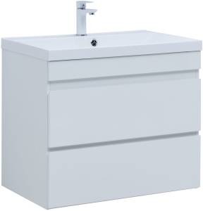 Тумба под раковину Aquanet Нота new 75 335418 белый глянец