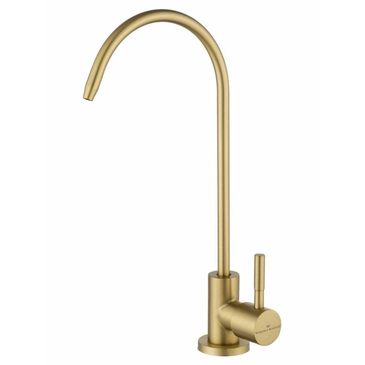 Смеситель для кухни под фильтр Wonzon & Woghand WW-AE4587-BG брашированное золото