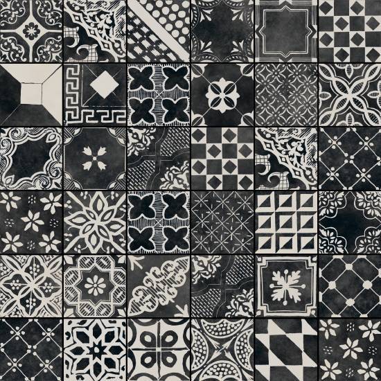 Керамогранит Fioranese Reggiole RIG20NR Nero Mix Naturale 20x20