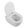 Унитаз подвесной Cezares Stylus-Tor CZR-6601-TH-TOR/CZR-076-SC безободковый, с сиденьем микролифт, белый фото 3