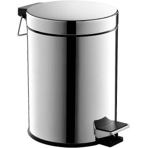 Мусорное ведро Haiba HB702 5л, хром
