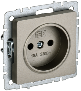 Розетка 1-местная IEK Brite BR-R10-10-K37 шампань