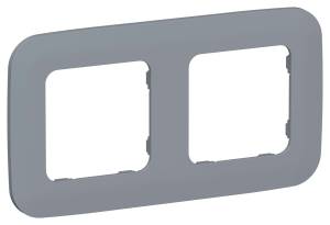 Рамка 2-постовая IEK Flite FI-M22-31-20-K35 маренго