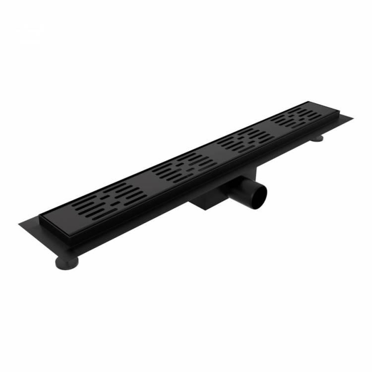 Душевой трап Watersense Jessie W00454 черный, 10x60