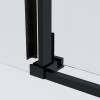 Душевая дверь в нишу Vincea Soft 2 VDS-3SO2110CLB профиль черный, стекло прозрачное, 110x200 фото 4