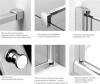 Душевой уголок Radaway EOS KDD-B 80x90 прозрачное стекло фото 6
