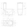 Унитаз-компакт BelBagno Prado BB10150CP/BB10150SC безободковый, сиденье микролифт фото 9