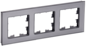 Рамка 3-постовая IEK Brite BR-M32-G-K03 серый