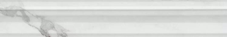 Бордюр Kerama Marazzi Коррер BLC038R Белый Глянцевый Обрезной 5x30