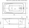 Фронтальная панель для ванны Aquanet Roma 150 фото 2