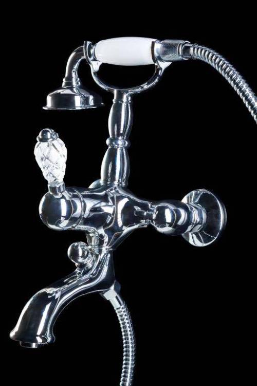 Смеситель для ванны Boheme Crystal 263-CRST хром