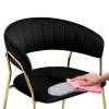 Стул Woodville Kamelia 1 15718 black/gold фото 9