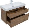Мебель для ванной Aquanet Nova Lite 100 дуб рустикальный, 2 ящика фото 10