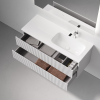 Тумба с раковиной Sancos Snob R правая, Bianco, 120x52 фото 5