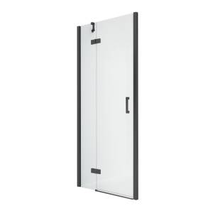 Дверь в нишу NEW TRENDY NEW RENOMA BLACK L 80x195 D-0193A (черный)