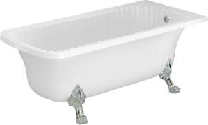 Ванна из искусственного камня Migliore Olivia 25501 174x80 белая, хром