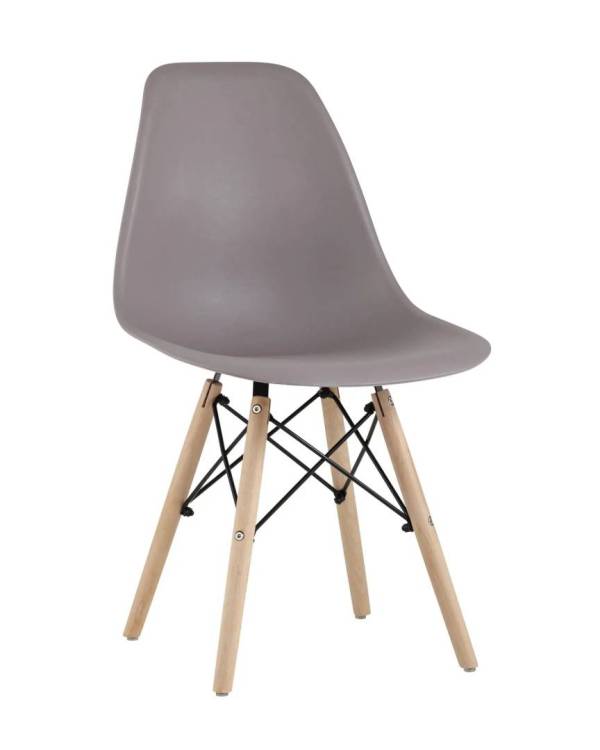 Стул Stool Group Eames Style DSW Y801-V SEAT dark grey DUAL темно-бежевый