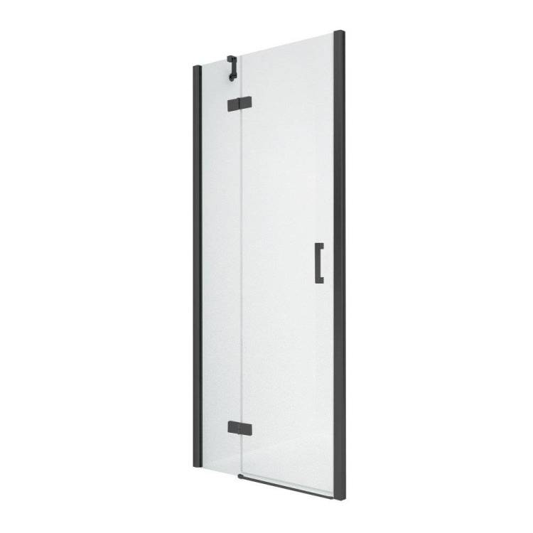 Дверь в нишу NEW TRENDY NEW RENOMA BLACK L 80x195 D-0193A (черный)